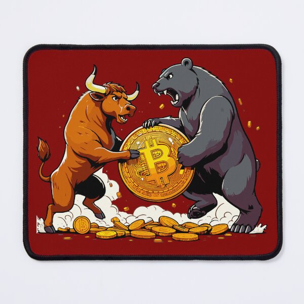 Item preview, Bull vs Bear designed and sold by CryptoFunMerch.