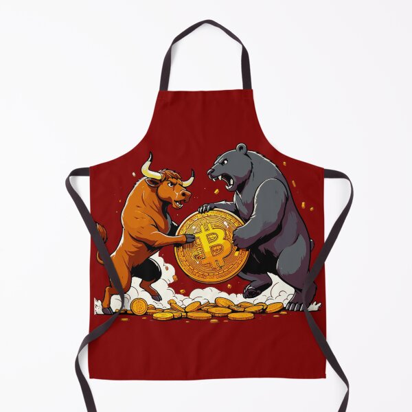 Artikelvorschau, Stier vs Bär entworfen und verkauft von CryptoFunMerch.