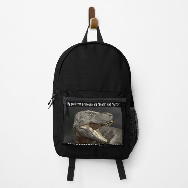Item preview, T-rex. My preferred pronouns are "aaarh" and "grrrh" designed and sold by Travis Tischler.
