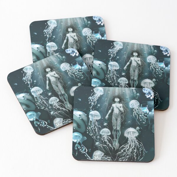 Item preview, Human-Mermaid Hybrid and Jellyfish - Desperate Boy designed and sold by MarinaFila.