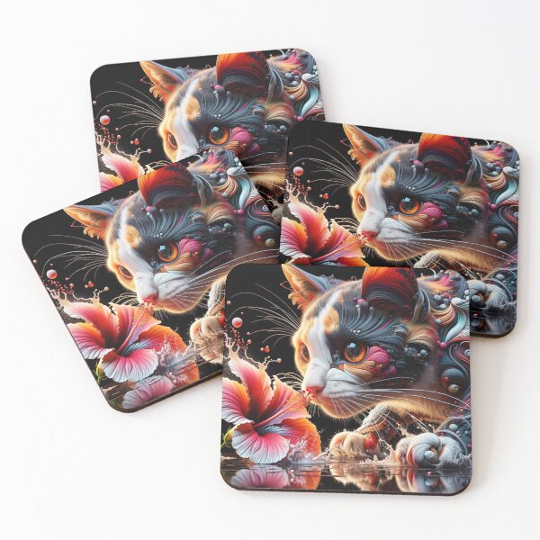 Item preview, Realm calico cat wallpaper 8k designed and sold by Keirnyx.