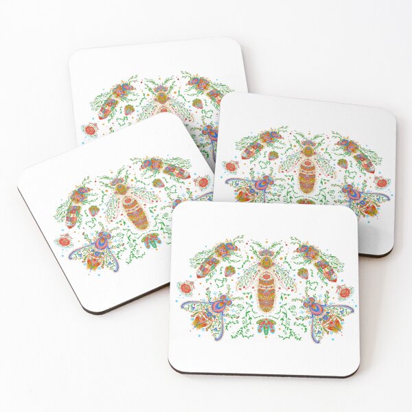 Item preview, honeybees in style of polish embroidery  designed and sold by eve-lazarski.