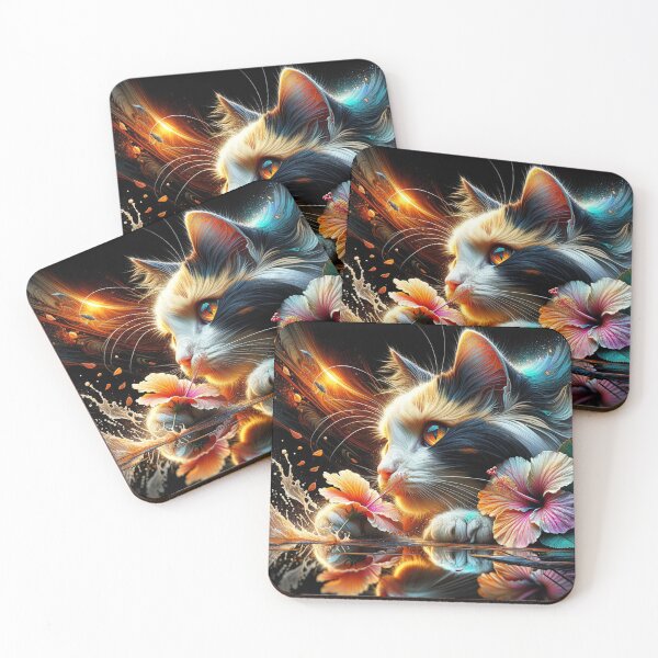 Item preview, Deep thinking calico cat wallpaper 8k designed and sold by Keirnyx.