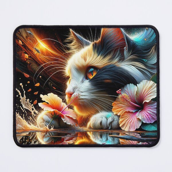 Item preview, Deep thinking calico cat wallpaper 8k designed and sold by Keirnyx.