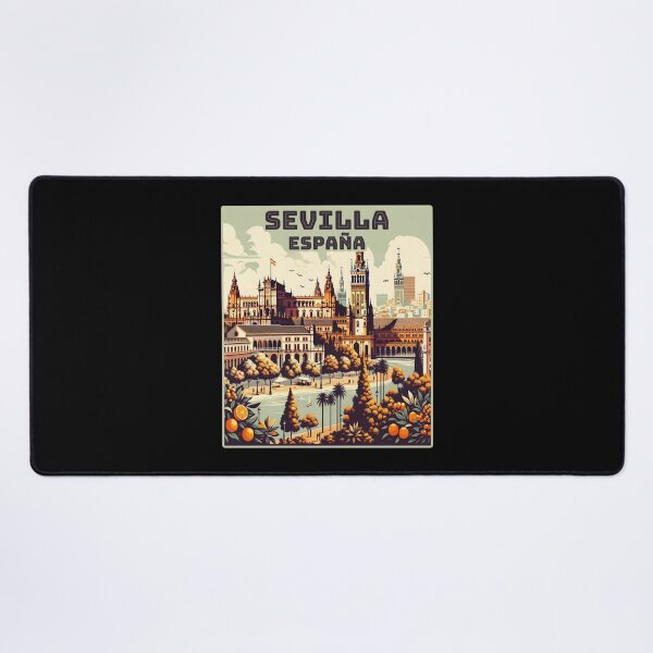 Item preview, Vintage retro sevilla/Seville España spain Landmarks Skyline. designed and sold by Unitepeople.