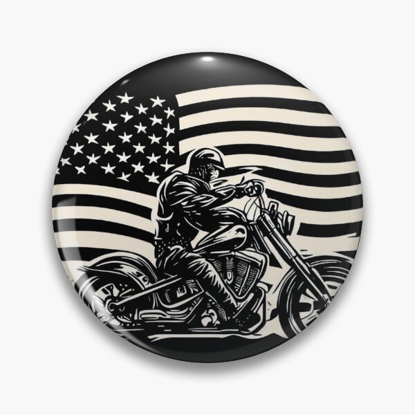 Item preview, Motorcycle Life in The USA American Flag Motorbike Motorcyclist Biker Harley Independence Day Patriotic 4th Of July designed and sold by Cr320.