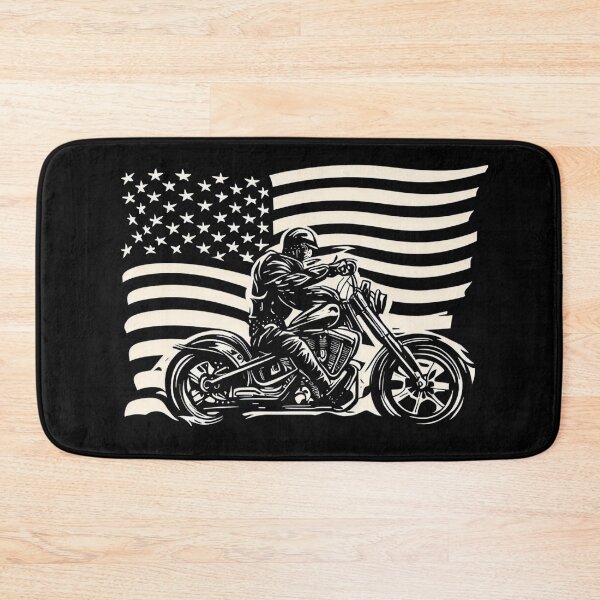 Item preview, Motorcycle Life in The USA American Flag Motorbike Motorcyclist Biker Harley Independence Day Patriotic 4th Of July designed and sold by Cr320.