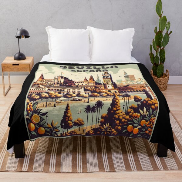 Item preview, Vintage retro sevilla/Seville España spain Landmarks Skyline. designed and sold by Unitepeople.