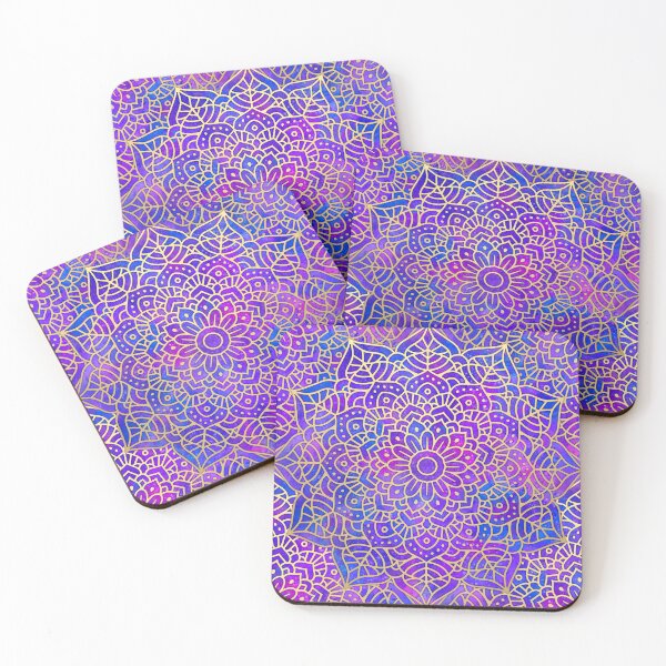 Item preview, Blue Purple and Gold Mandala designed and sold by Julie Erin Designs.
