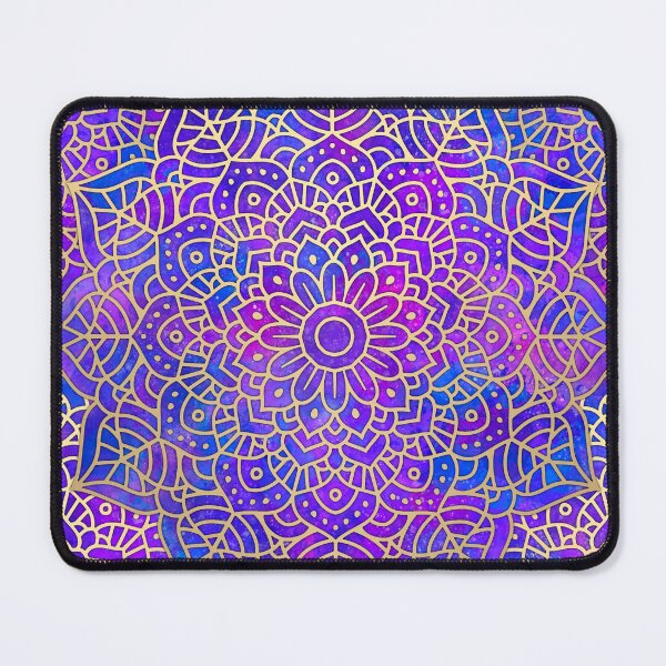Item preview, Blue Purple and Gold Mandala designed and sold by Julie Erin Designs.