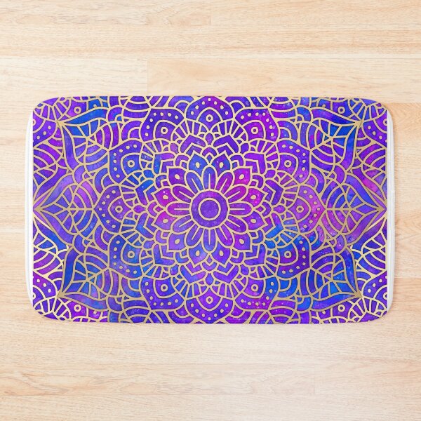 Item preview, Blue Purple and Gold Mandala designed and sold by Julie Erin Designs.