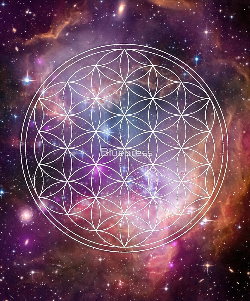 Flower Of Life Sacred Geometry By Bluepress Redbubble