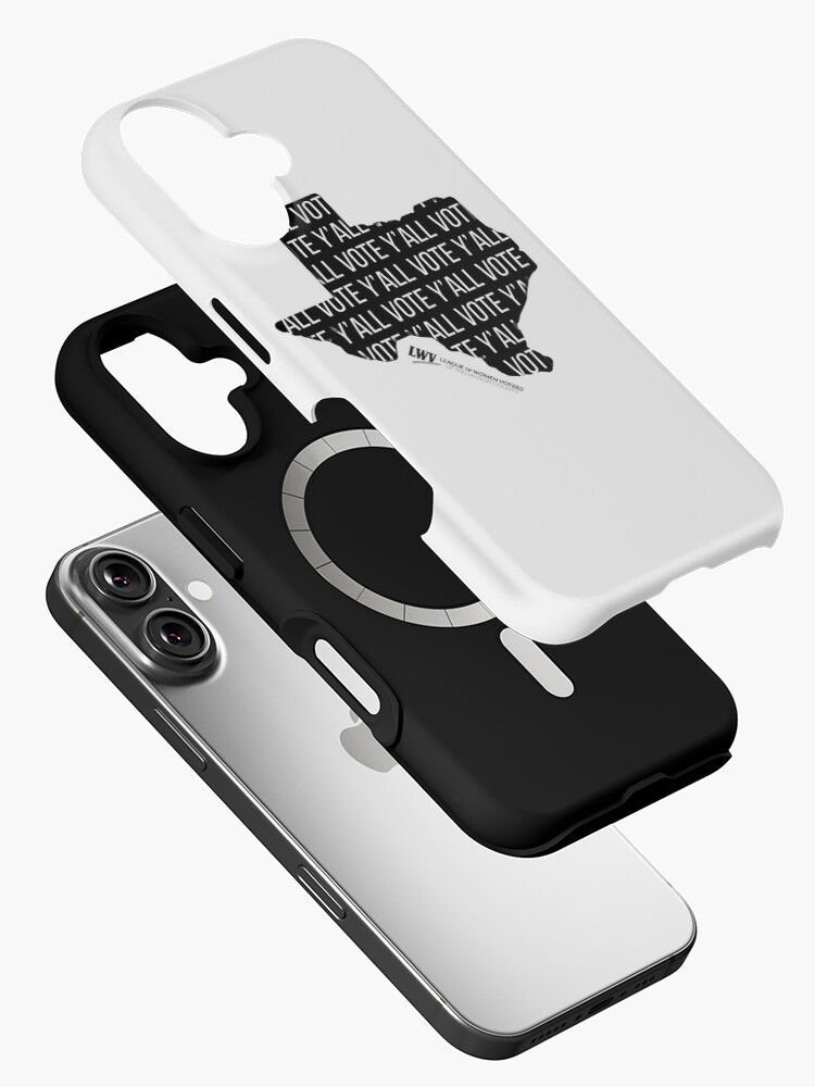 Thumbnail 2 of 4, iPhone Case, Vote Y'all Texas shape designed and sold by Lwvwilco.