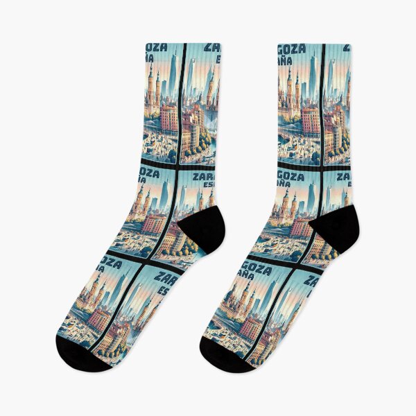 Item preview, Vintage retro Zaragoza España spain Landmarks Skyline. designed and sold by Unitepeople.