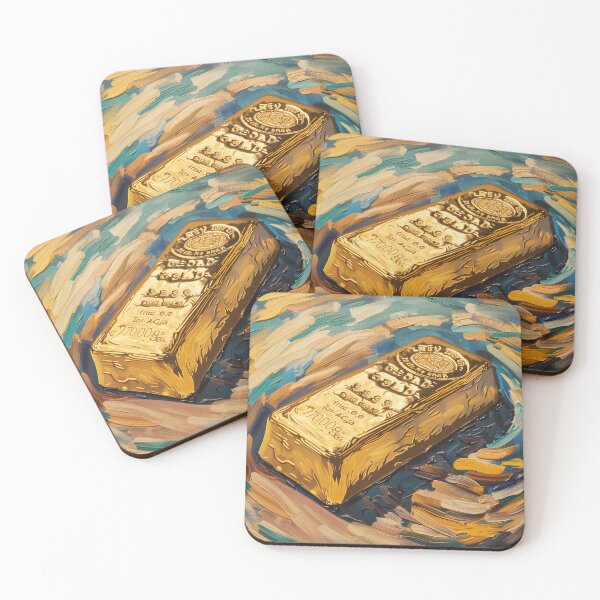 Item preview, A Gold bar | Painting in the style of Vincent van Gogh designed and sold by ComicsFactory.