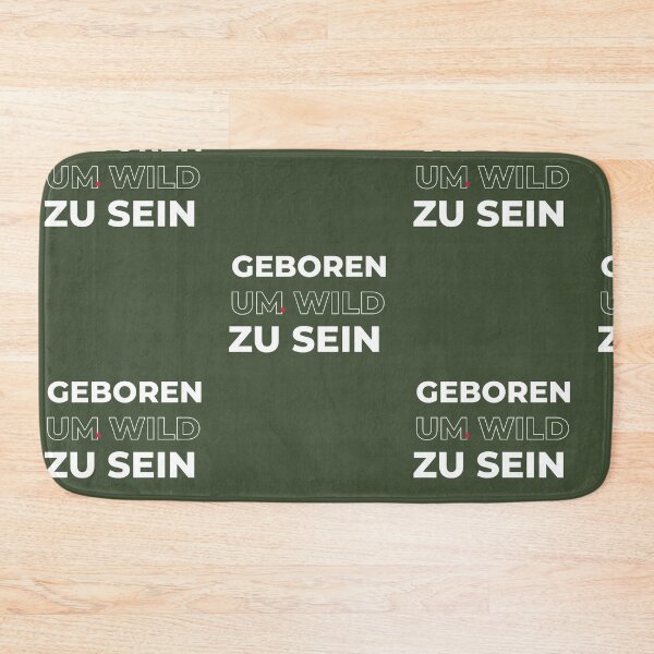 Item preview, Geboren, um wild zu sein | Green Background designed and sold by RM-Journey.