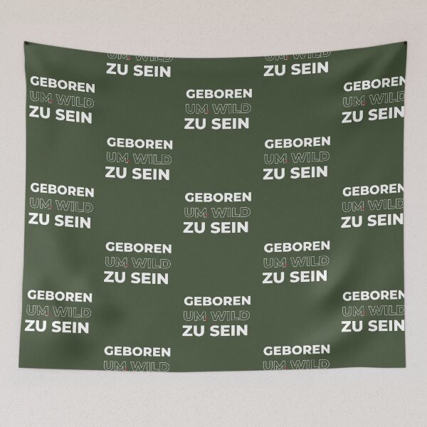 Item preview, Geboren, um wild zu sein | Green Background designed and sold by RM-Journey.