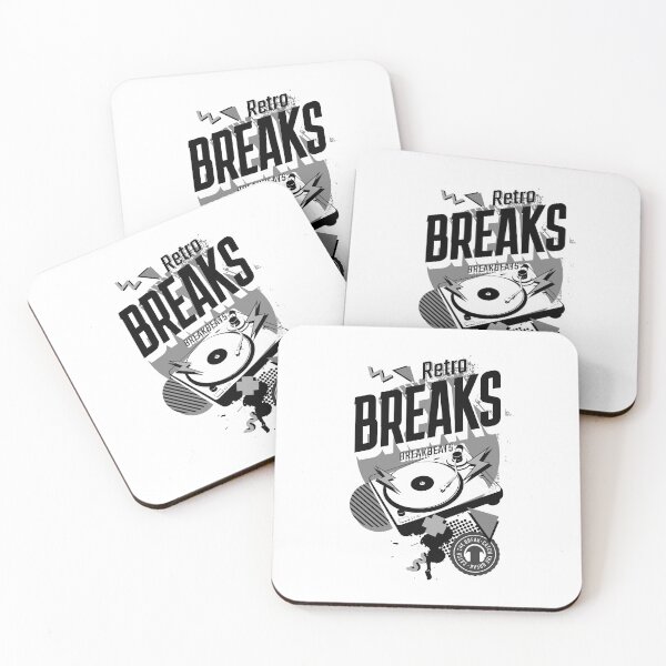 Item preview, BREAKBEAT  - Retro Breaks Turntable (Black/Grey)  designed and sold by Discothreadz.