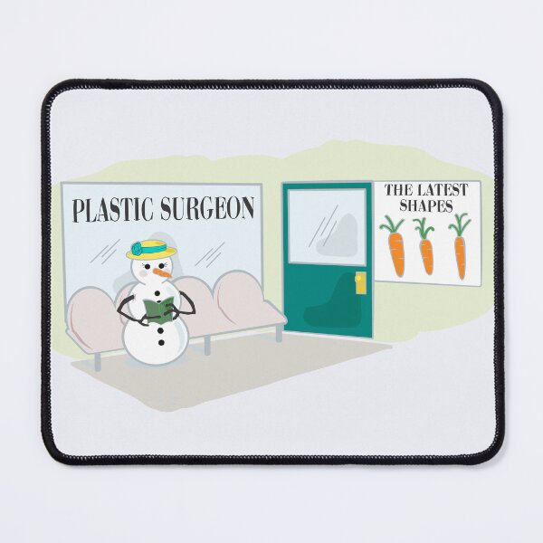 Item preview, Funny snowman at beauty doctor's office  designed and sold by Zhirafa.