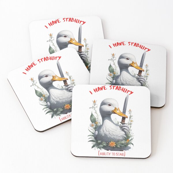 Item preview, I Have Stability [Ability to Stab] Duck designed and sold by Places On Earth.