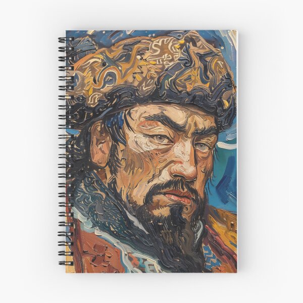 Item preview, A Mongolian man | Painting in the style of Vincent van Gogh designed and sold by ComicsFactory.