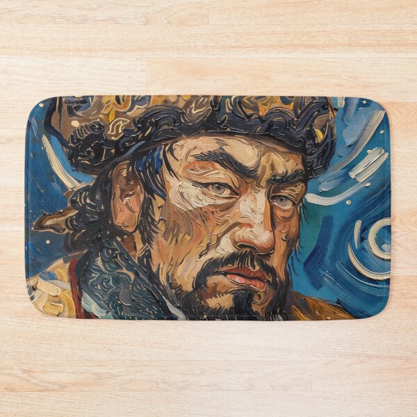 Item preview, A Mongolian man | Painting in the style of Vincent van Gogh designed and sold by ComicsFactory.