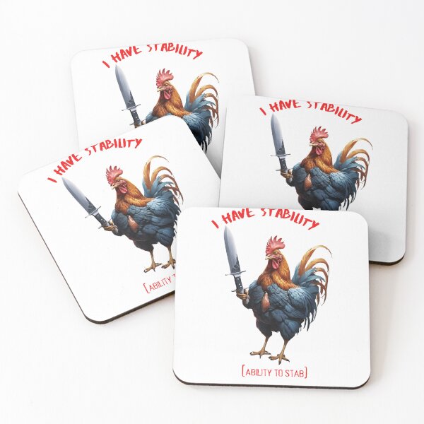 Item preview, I Have Stability [Ability to Stab] Chicken designed and sold by Places On Earth.