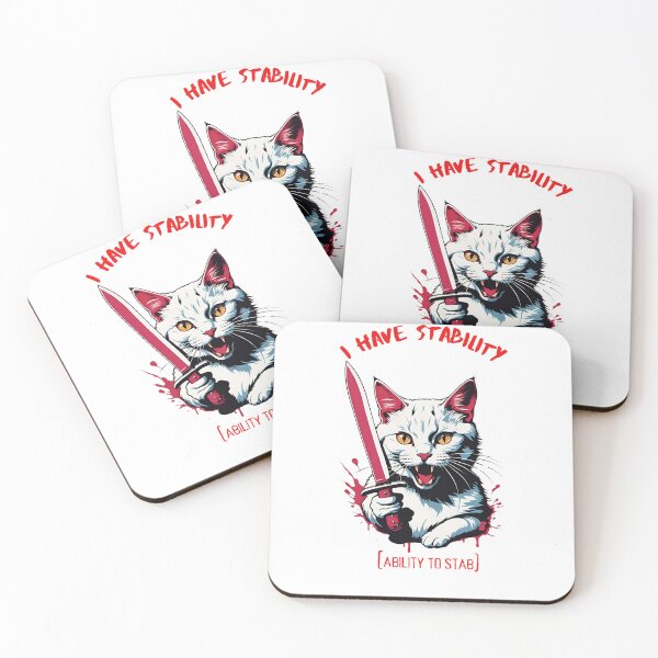 Item preview, I Have Stability [Ability to Stab] Kitten designed and sold by Places On Earth.