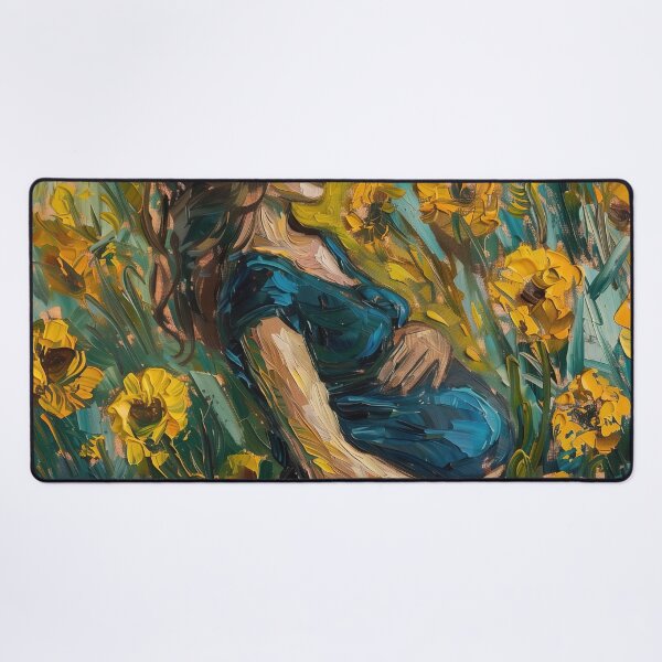Item preview, A pregnant woman | Painting in the style of Vincent van Gogh designed and sold by ComicsFactory.