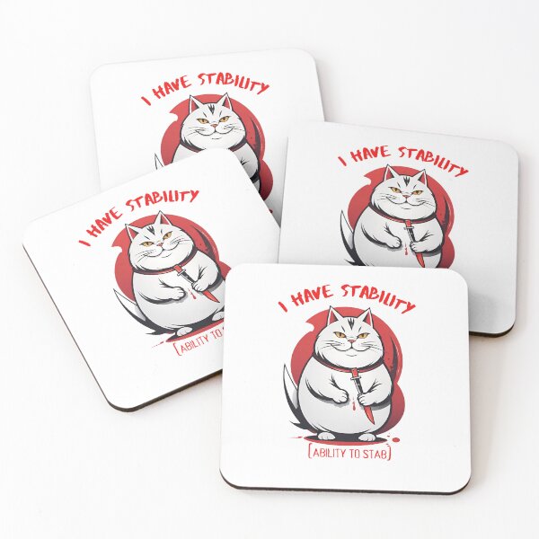 Item preview, I Have Stability [Ability to Stab] Fat Cat designed and sold by Places On Earth.