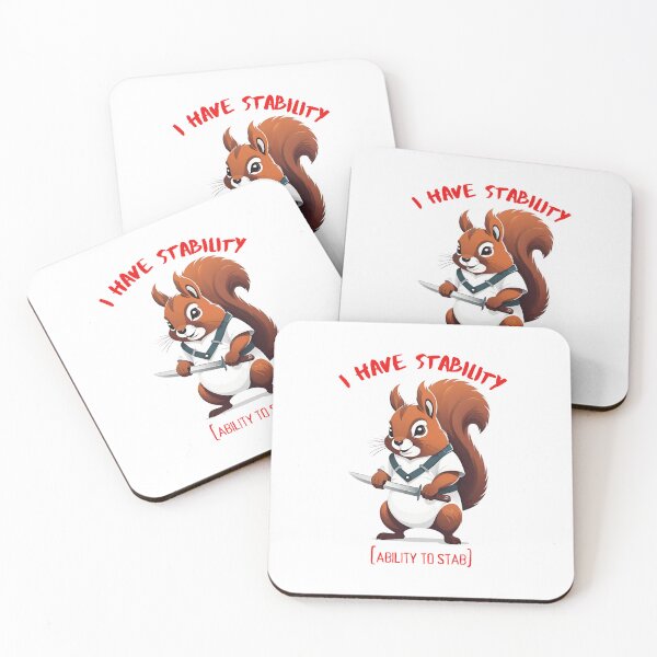 Item preview, I Have Stability [Ability to Stab] Squirrel designed and sold by Places On Earth.