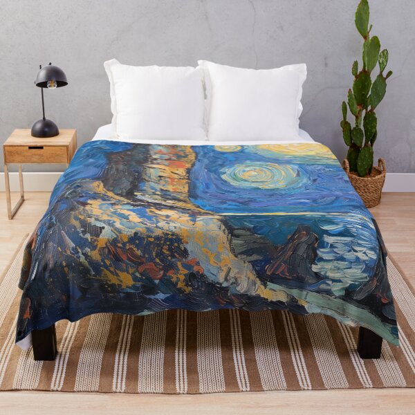 Item preview, A rock | Painting in the style of Vincent van Gogh designed and sold by ComicsFactory.