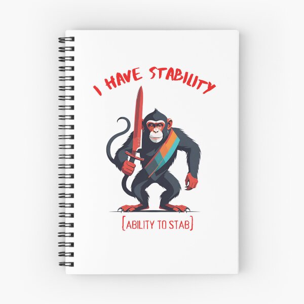 Item preview, I Have Stability [Ability to Stab] Monkey designed and sold by Places On Earth.