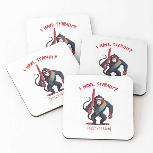 Item preview, I Have Stability [Ability to Stab] Monkey designed and sold by Places On Earth.