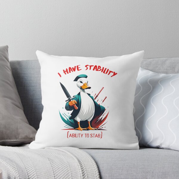 Item preview, I Have Stability [Ability to Stab] Duck designed and sold by Places On Earth.