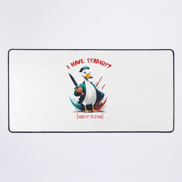 Item preview, I Have Stability [Ability to Stab] Duck designed and sold by Places On Earth.