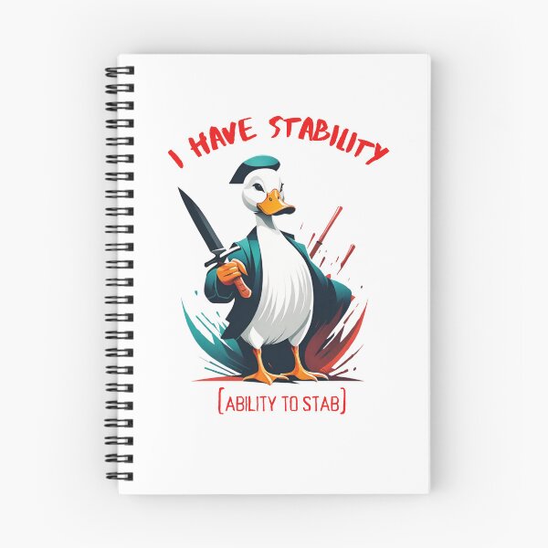 Item preview, I Have Stability [Ability to Stab] Duck designed and sold by Places On Earth.
