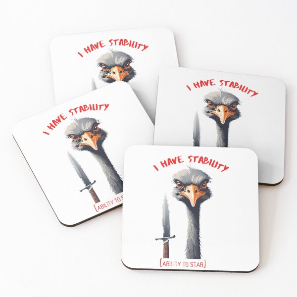 Item preview, I Have Stability [Ability to Stab] Ostrich designed and sold by Places On Earth.