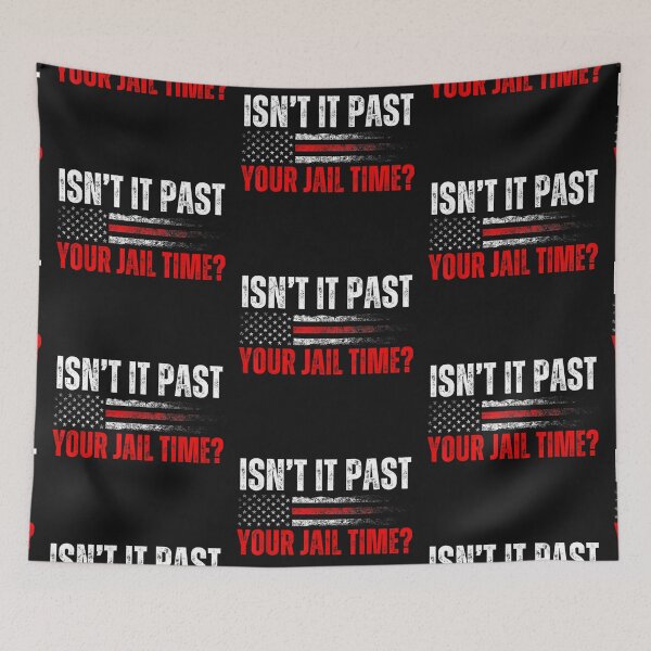 Item preview, Vintage American Flag Isn't It Past Your Jail Time designed and sold by Tigerr3g.
