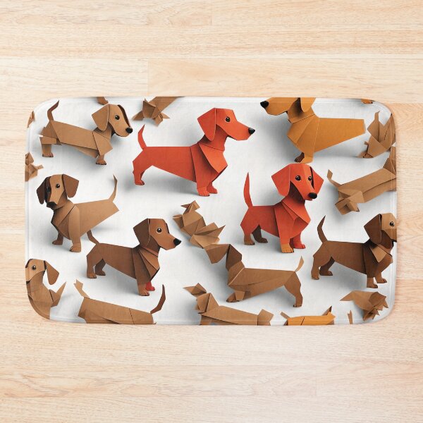 Item preview, Origami Art - Puppy Paws Parade: A Multitude of Dachshund Delights designed and sold by ArtfulFolds.
