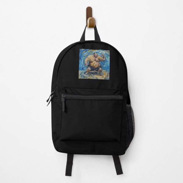 Item preview, A Sumo Fighter | Painting in the style of Vincent van Gogh designed and sold by ComicsFactory.