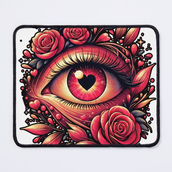 Item preview, Love Vision - Romantic Eye Art - Heartfelt Emotion & Affection Design - Symbol of Deep Love and Tenderness designed and sold by EYEconictrends.