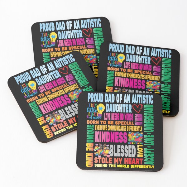 Item preview, Autism Proud Father Dad Daughter Love Autistic Kids Autism Awareness Family designed and sold by angy2017.