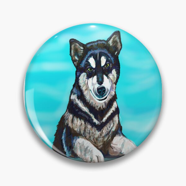 Item preview, Friendly playful Malamute designed and sold by Valérie Ozanon.