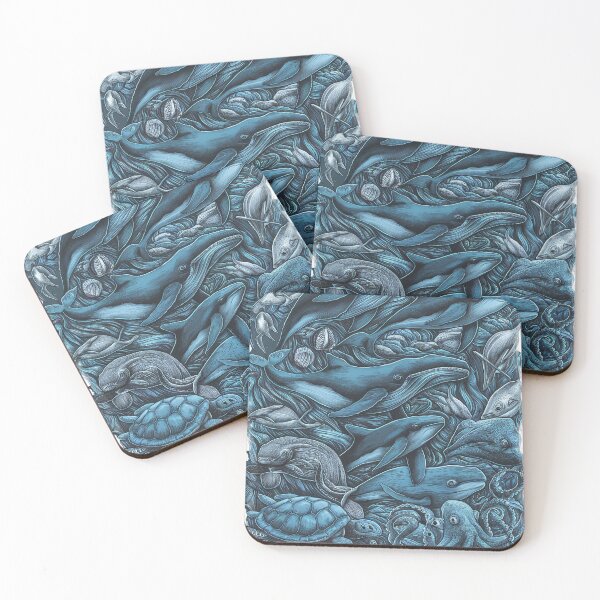 Item preview, Underwater Symphony: Marine Life Illustrations designed and sold by StellarValor.
