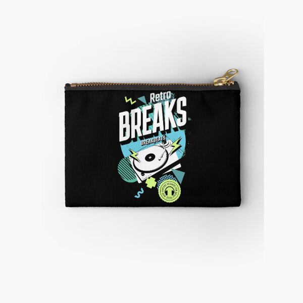Item preview, BREAKBEAT  - Retro Breaks Turntable (white/blue/green) designed and sold by Discothreadz.