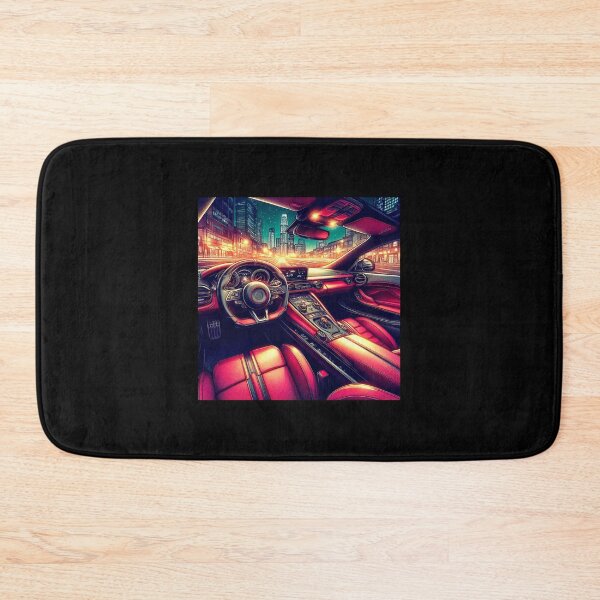 Item preview, Sports Car Interior - City at Night designed and sold by AmberRoseWrites.
