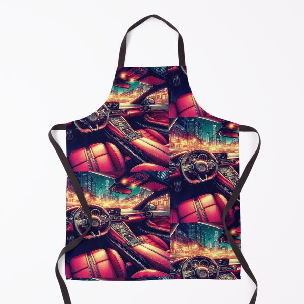 Item preview, Sports Car Interior - City at Night designed and sold by AmberRoseWrites.