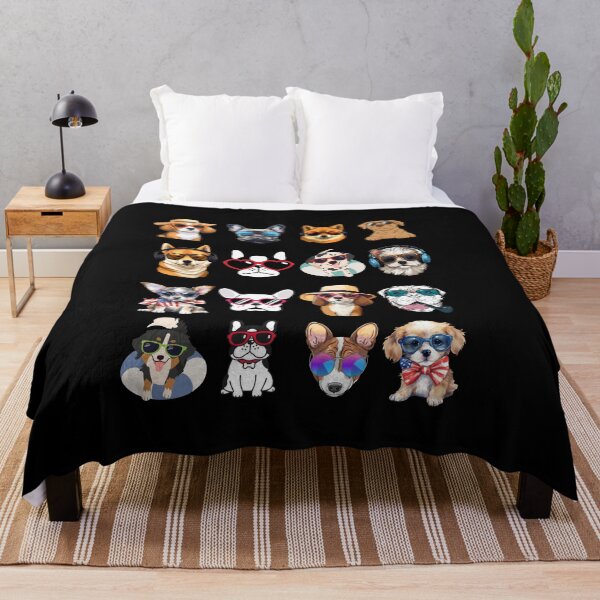 Item preview, Dogs Wearing Sunglasses - Perfect for Dog-Loving Travelers - Canines - Furry Companion designed and sold by Sun Sand & Sea Art.