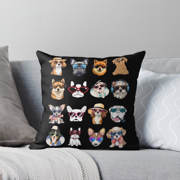 Item preview, Dogs Wearing Sunglasses - Perfect for Dog-Loving Travelers - Canines - Furry Companion designed and sold by Sun Sand & Sea Art.